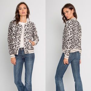 Leopard Bomber Jacket size S